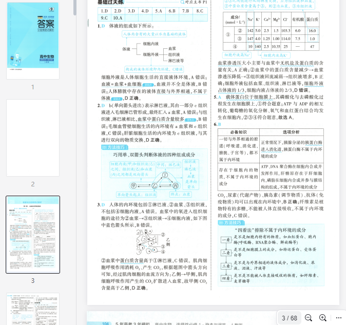 53同步生物选修1RJ答案 第1张 53同步生物选修1RJ答案 第1张